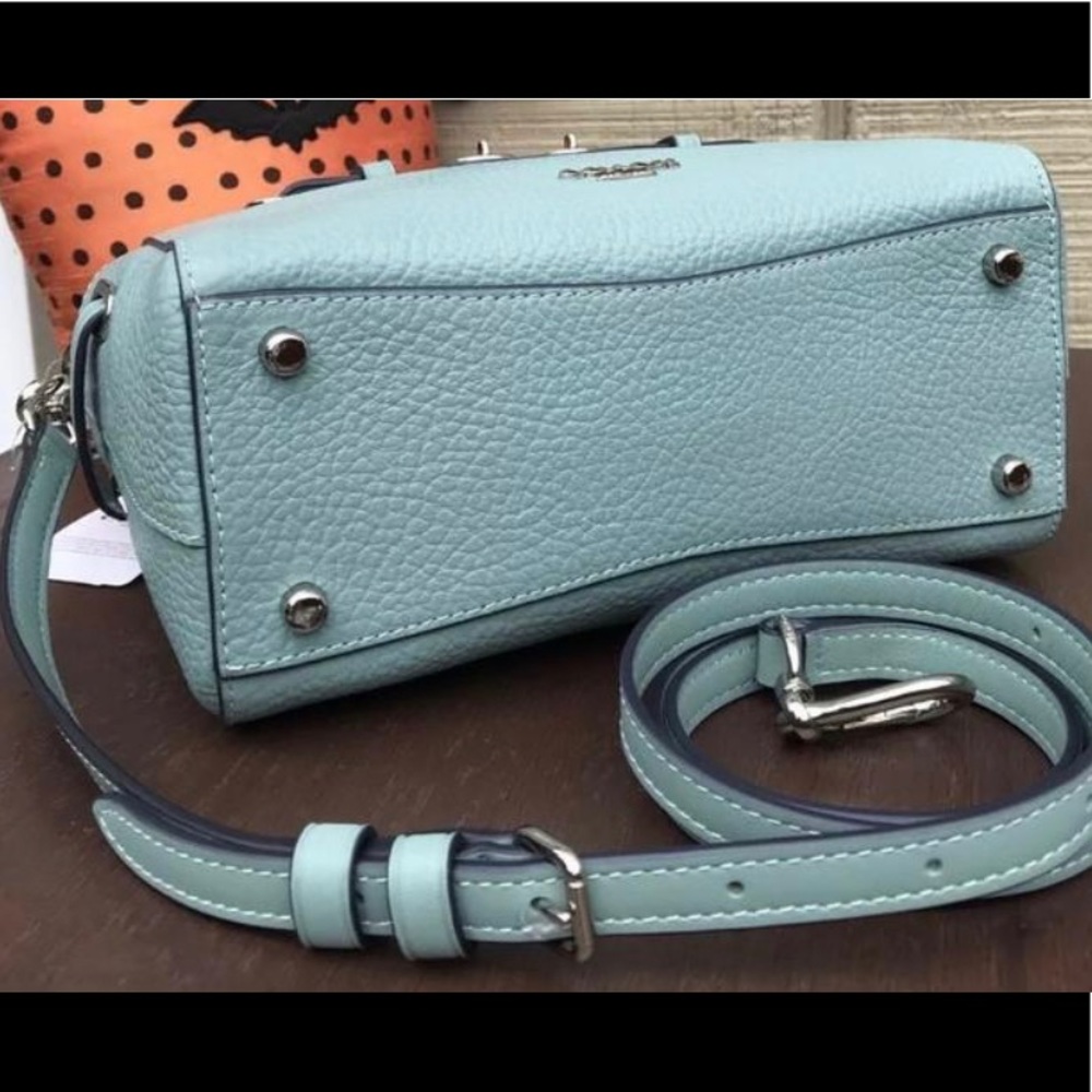 SOLD⛔️Authentic Coach pebbled leather Crosby/Satchel 🌿 - Picture 5 of 9